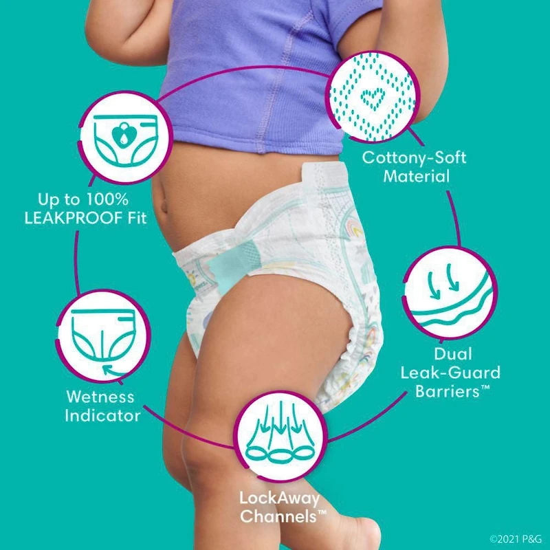 Couches Pampers Cruisers Taille 3-7, 70-140CT