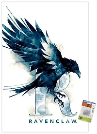The Wizarding World: Harry Potter - Ravenclaw Illustrated House Logo Wall Poster