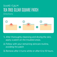 Soo'AE Patch Carré Clair Arbre À Thé Par sachet : 2 patchs
