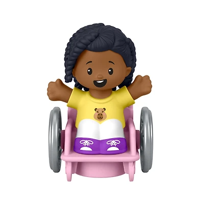 Fisher-Price Little People Fille en fauteuil roulant, jouet de développement pour tout-petits et enfants, 1 pièce