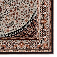 Tapis d'appoint Emerald Morris rouge & ivoire de 3 pi 3 po x 5 pi