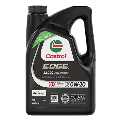 Huile à moteur entièrement synthétique Castrol EDGE 0W20 5 L Huile moteur synthétique de qualité supérieure