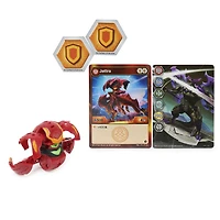 Bakugan, Jettra, 2-inch Tall Geogan Rising Collectible Action Figure and Trading Card
