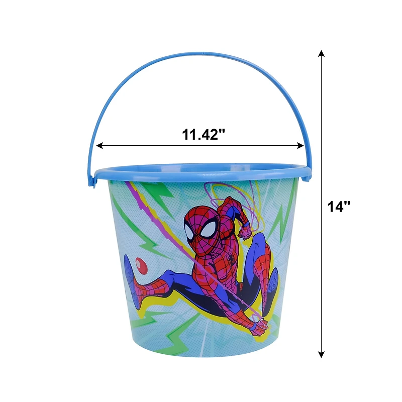 Spiderman Jumbo Plastic Easter Basket, Blue, by Ruz