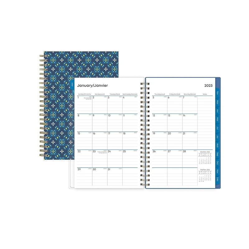 2023 Weekly Monthly Planner, 5x8, Blue Sky, McKenna