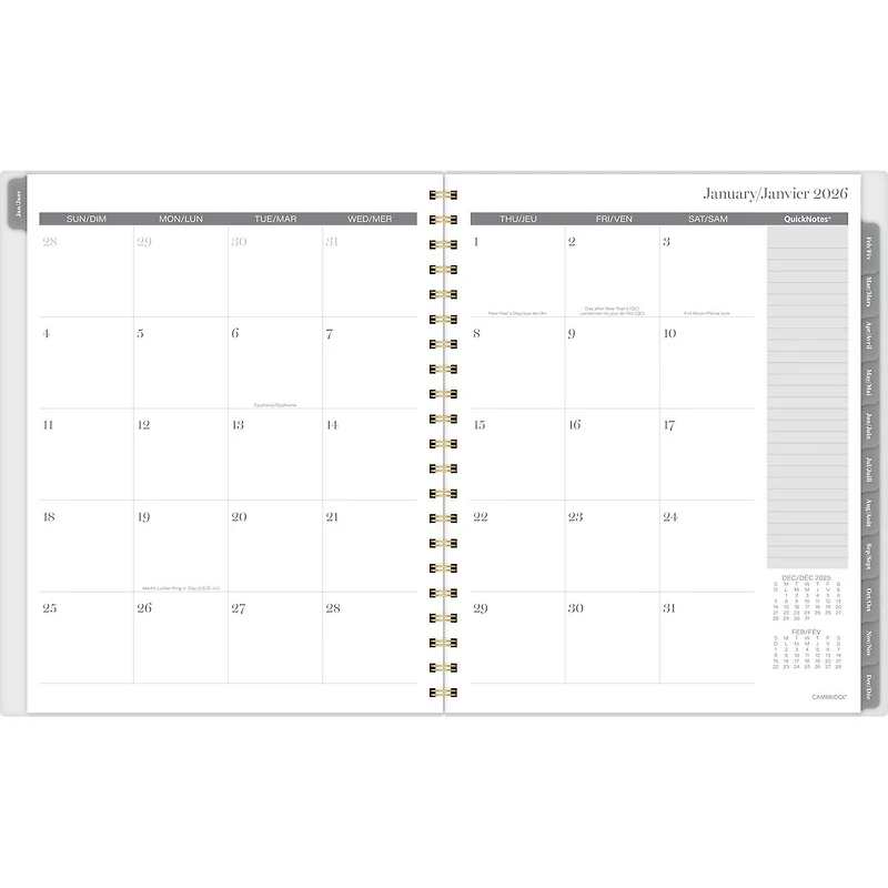 2026 Cambridge® Emerson Dot Large Weekly Planner