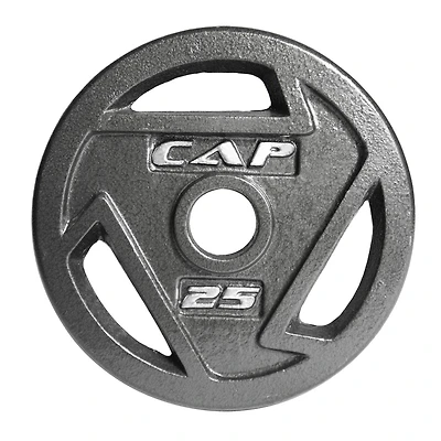 CAP Barbell Plaque de poignée olympique en fonte de 2 pouces, simple, 2,5 à 45 lb