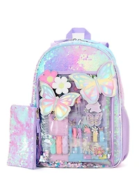 BUTTERFLY STATIONARY BACKPACK SET