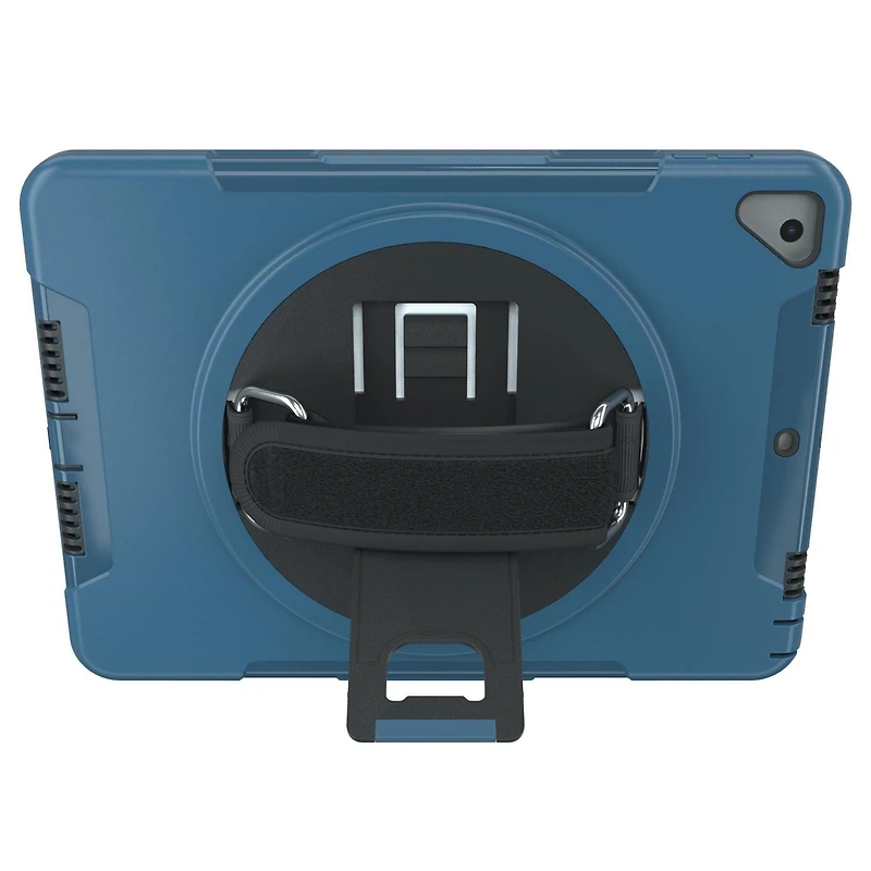 Étui de protection CTA Digital avec béquille rotative à 360 degrés intégrée pour iPad 7e et 8e génération 10.2 pouces, iPad Air 3 et iPad Pro 10.5 pouces - Bleu
