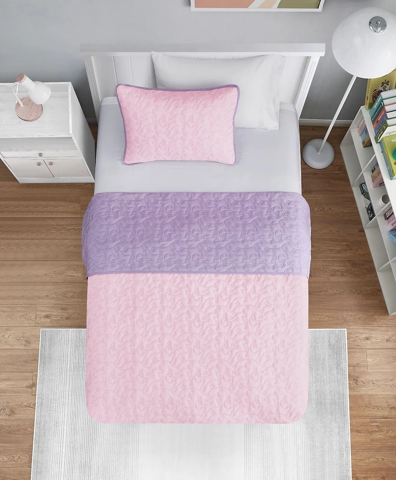 Mainstays Kids Reversible Quilt Set, MSK Quilt
