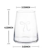 Holiday Time Bow verre à vin sans tige 17oz