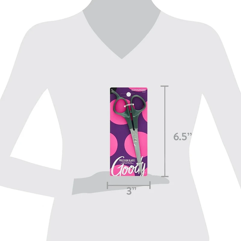 Ciseaux en acier inoxydable Goody - Ciseaux à cheveux - 6.5 Inches Silver 1 Ct Ciseaux Goody