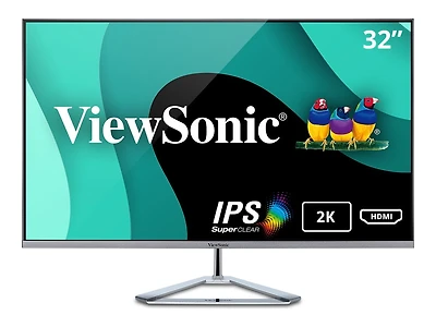 Viewsonic 32" Display, 2560 x 1440, Silver, VX3276-2K-MHD