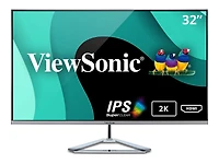 Viewsonic 32" Display, 2560 x 1440, Silver, VX3276-2K-MHD