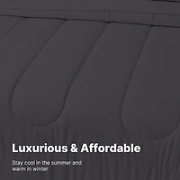 Beddora 3-Piece Ultra-Soft Comforter Set, All-Season, Wrinkle-Free, Lightweight Microfiber, Hypoallergenic – King Forged Iron
