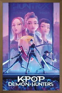Netflix KPop Demon Hunters (2025) - One Sheet Wall Poster, 14.725" x 22.375" Framed