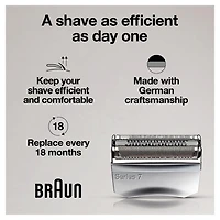 Braun Series 7 70S Electric Shaver Head Replacement Cassette – Silver, 1CT