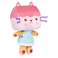 Gabby’s Dollhouse, Peluche Purr-ific Plush Baby Box Cat de 20,3 cm, jouets pour enfants à partir de 3 ans