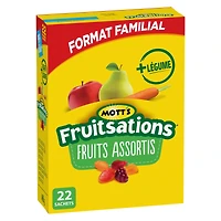 Mott’s Fruitsations Assortiment de fruits 22 CT