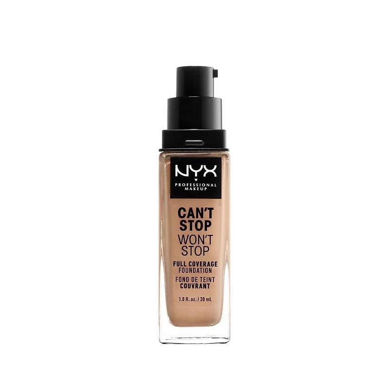NYX Professional Makeup Can't Stop Won't Stop Fond de teint couvrance Totale, 30 mL Fond de Teint