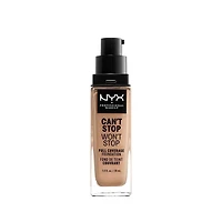 NYX Professional Makeup Can't Stop Won't Stop Fond de teint couvrance Totale, 30 mL Fond de Teint