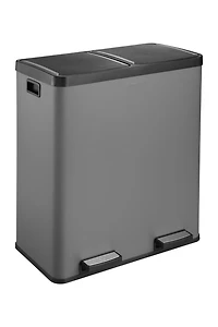 The Step N' Sort Large Capacity 70 L, 2 Compartment Trash and Recycling Bin