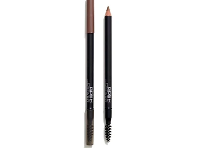GOSH - Eye Brow Pencil - 01 Brown, 2in1/PERFUME FREE/VEGAN
