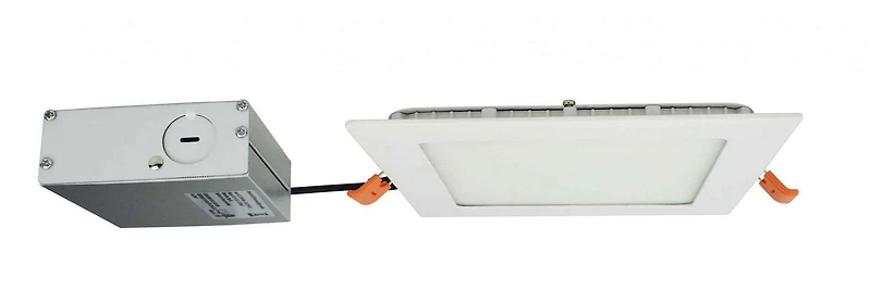 American Imaginations 48 Pieces Set Of 6-in. W Square Aluminum Semi-Recessed Pot Lights In White AI-29255