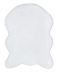 Flokati Collection (FFS) Modern Solid Design Non-Slip Area Rug, 2 ft.  in. x 3 ft. 3 in.