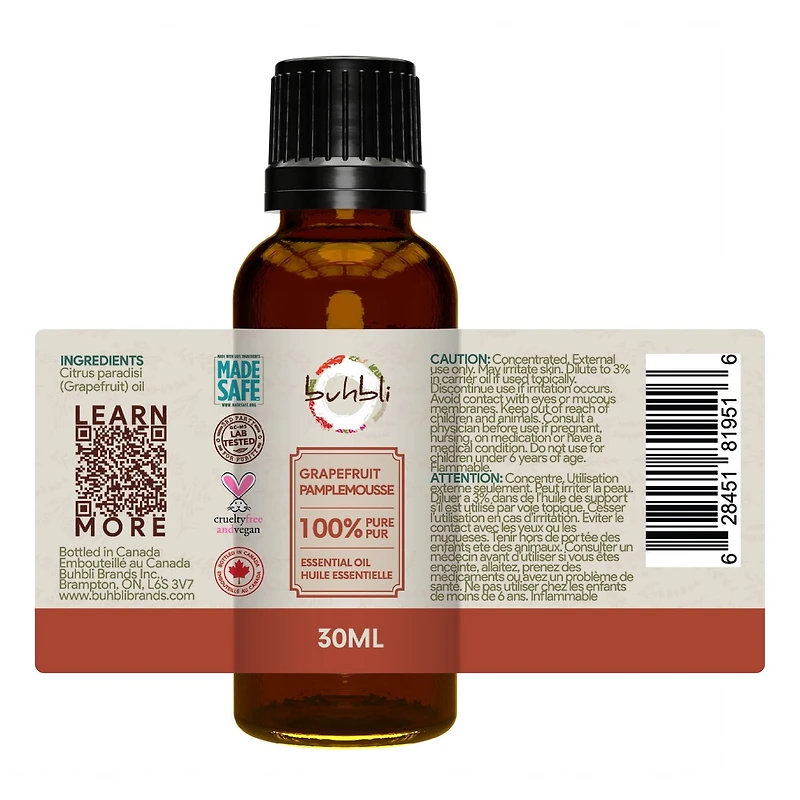 Huile Essentielle de Pamplemousse 100% Pure 30ml