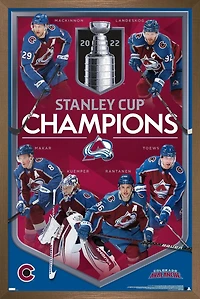 NHL Colorado Avalanche - Stanley Cup Champions Wall Poster, 14.725" x 22.375" Framed