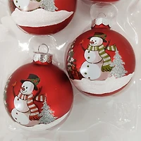 Holiday Time Dia 65mm 4Ct Glass Ornament