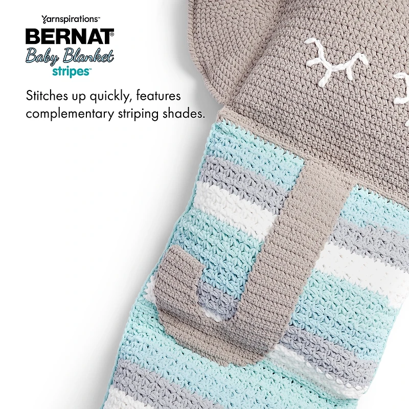 Bernat® Baby Blanket Stripes™ Yarn, Polyester #6 Super Bulky, 10.5oz/300g, 220 Yards
