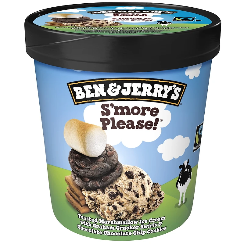 Crème Glacée Ben & Jerry's S'more Je Vous Prie! 473 mL