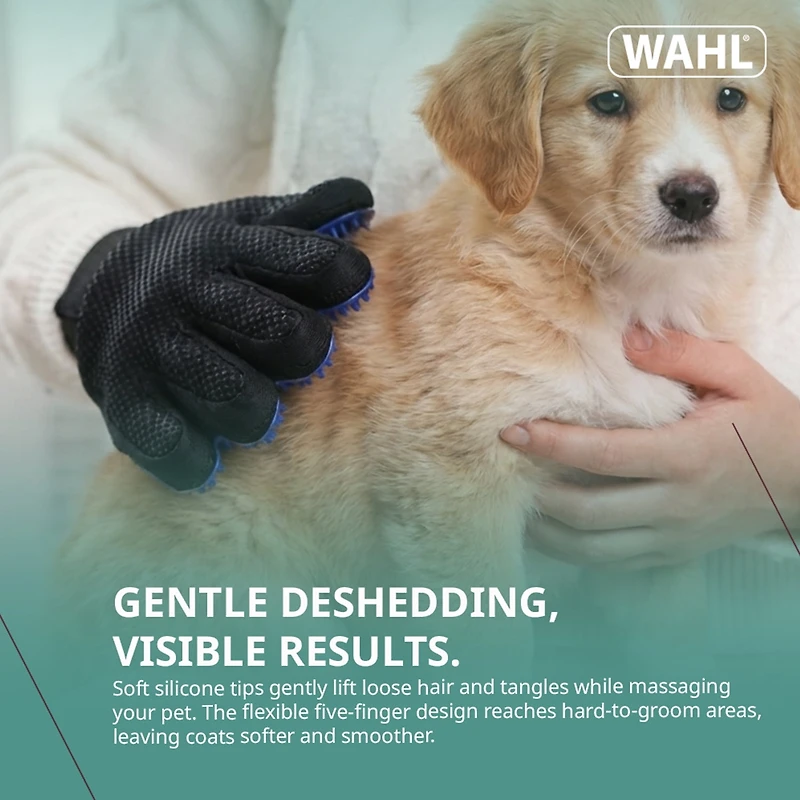 Wahl Dog De-Shedding Grooming Glove