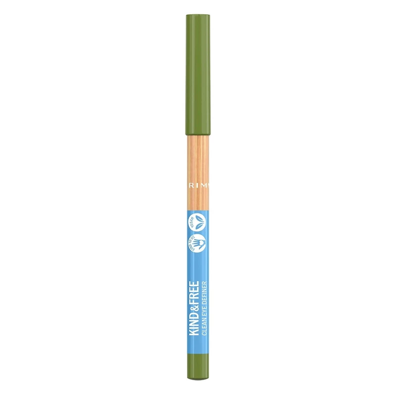 Rimmel Traceur pour les yeux KIND & FREE™, 100% végétalien, texture ultra-crémeuse et onctueuse, pigmentation intense jusqu'à 12 heures Traceur pour les yeux végétalien