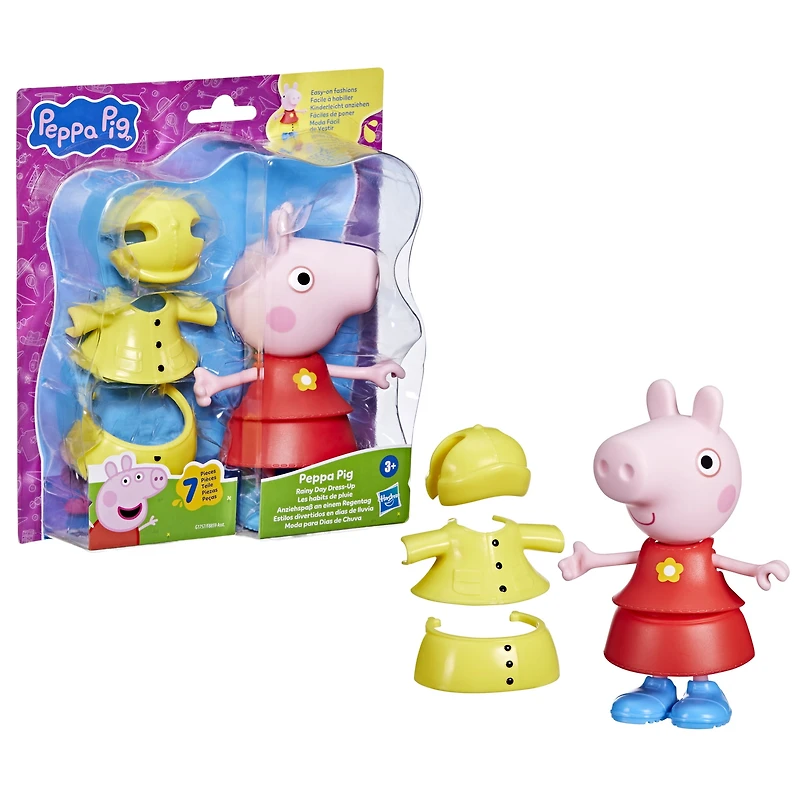 Peppa Pig Tenues de pluie, figurine