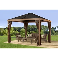 Sojag Sanibel 10 x 10 x 7 ft Dark Brown Polyester Curtains