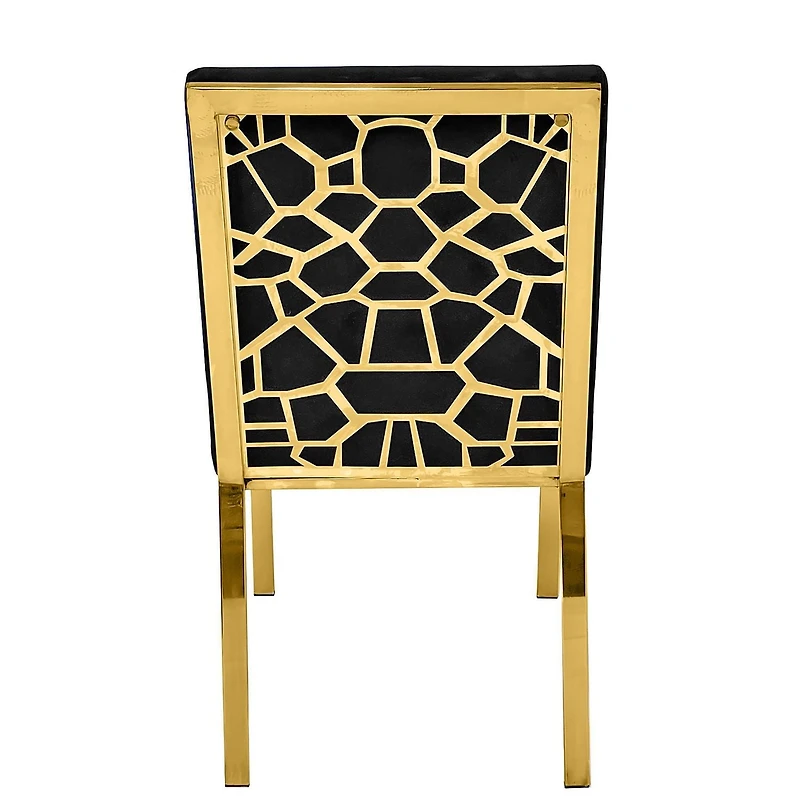 Canadian Chicago Gold Dining Chair (Set of 2)