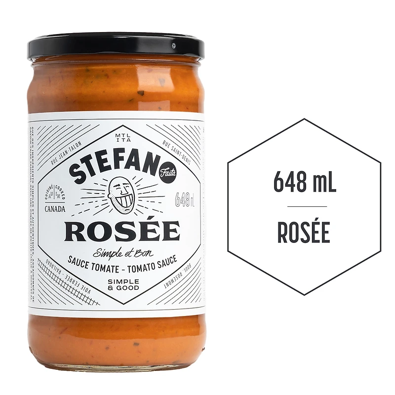 Sauce pour pâtes rosée Stefano Faita, 648 mL 648 mL