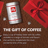 illy Coffee Beans Classico Medium Roast, 8.8 oz, • Unique pressurized coffee packaging preserves flavor • Sourced from the finest 100% Arabica coffee • Beautifully balanced and consistent taste