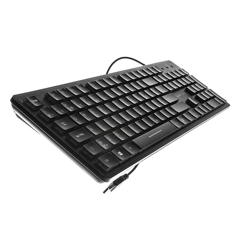 Clavier filaire rétroéclairé USB-A pour PC en français rétro-éclairé, noir