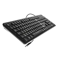 Clavier filaire rétroéclairé USB-A pour PC en français rétro-éclairé, noir