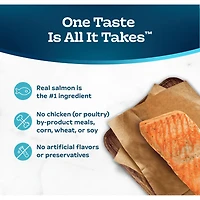 Blue Buffalo Tastefuls Wet Cat Food Paté, Made with Natural Ingredients, Salmon Entrée, 156g