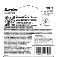 Energizer 2025 Batteries (4 Pack), 3V Lithium Coin Batteries, Pack of 4 batteries
