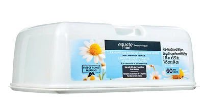 Equate Beauty Lingettes Nettoyantes et Démaquillantes 60 Pots