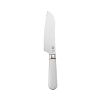 Beautiful 12 Piece Knife Block Set with Soft-Grip Ergonomic Handles White and Gold by Drew Barrymore