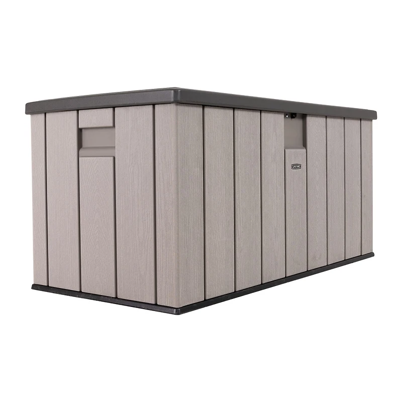 LIFETIME 150 Gallon Outdoor Storage Box, Gray Lid