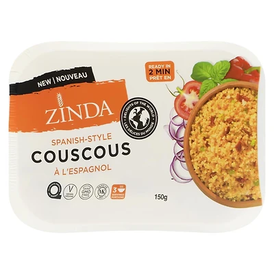 Couscous à l'espagnole Discover our ready-to-cook blend, made with durum wheat semolina and dehydrated vegetables (onions, tomatoes, peppers, garlic) for an explosion of flavors.