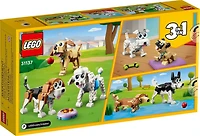 LEGO Creator 3-in-1 Adorable Dogs Building Toy Set 31137, Great Gift for Dog Lovers and Kids Ages 7 and Up, Featuring Canine Companions: Dachshund, Beagle, Pug, Poodle, Husky, and Labrador, Includes 475 Pieces, Ages 7+